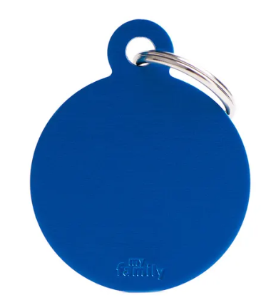 MY FAMILY Big Round Aluminium ID Tag