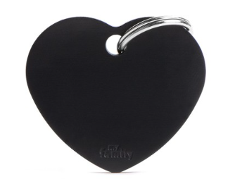 MY FAMILY Big Heart Aluminium ID Tag