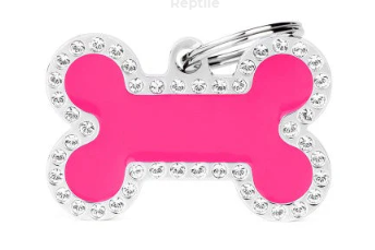 MyFamily Glam Big Bone Strass ID Tag