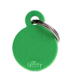 MyFamily Small Aluminium Circle ID Tag