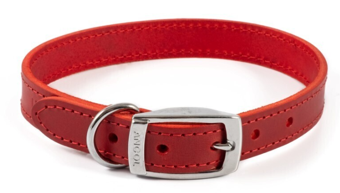 Ancol Sewn Lined Collar Red