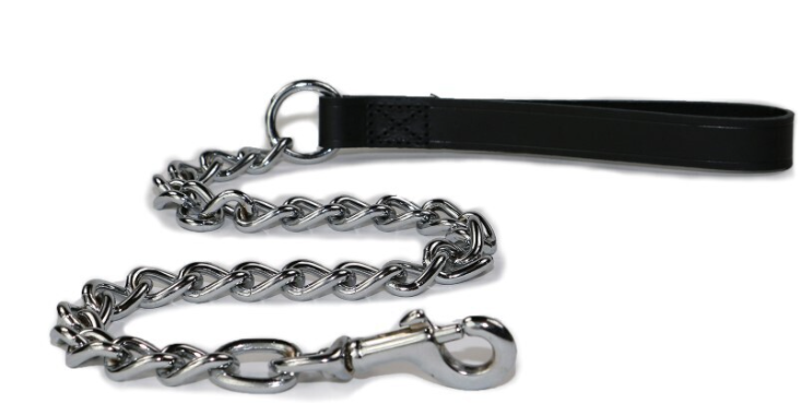 Ancol Extra Heavy Chain Lead Black 80 cm