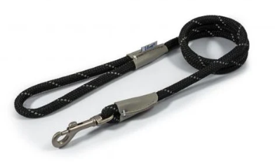 Ancol Viva Rope Snap Lead Black