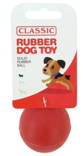 Solid rubber ball