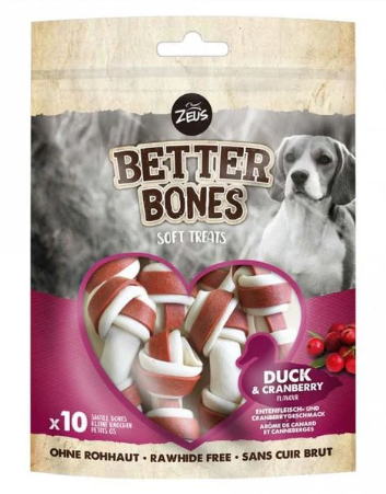 Zeus Better Bones Duck & Cranberry Soft Dog Treats 7.5cm