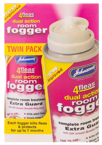 Johnsons 4Fleas Room Flea Fogger Twin Pack