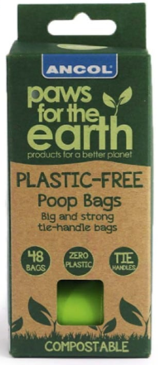 Ancol Paws for the Earth compostable plastic free poo bags – 48