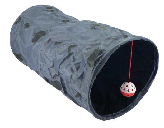 Cat Play Tunnel Grey Collapsible 50cm