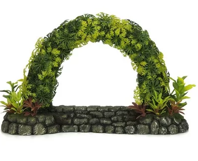 Classic Aquatics Stone Arch With Plants Large