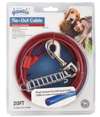 Pawise Heavy Duty Tie Out Cable - 20ft Long