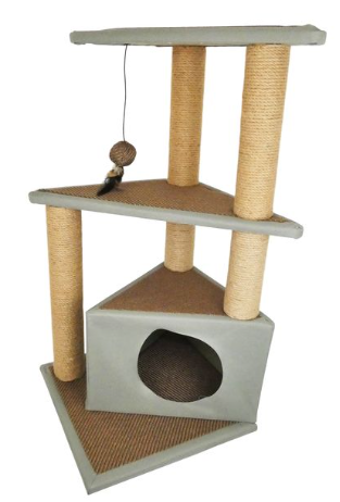 Pawise Cats Den Scratcher 40 x 40 x 82cm
