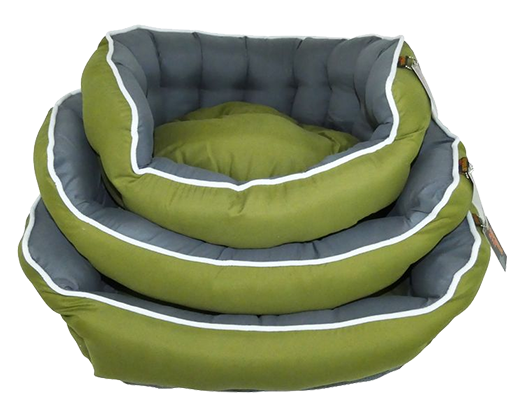 Republic Of Pet Snuggle Gentle Touch Green Oval Dog Bed