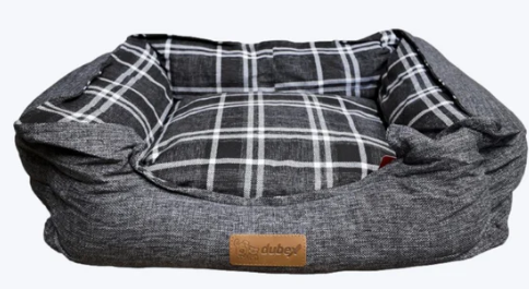 Brunei Grey &amp; Tartan Bed