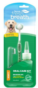 Tropiclean Fresh Breath Oral Care Kit for Dogs