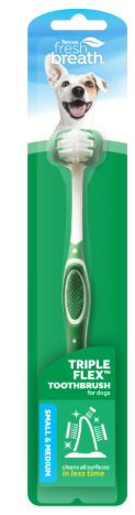 Tropiclean Tripleflex Toothbrush For Small Dogs