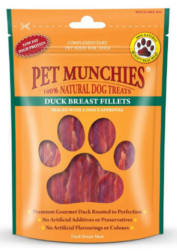 Pet Munchies Duck Breast Fillet 80g