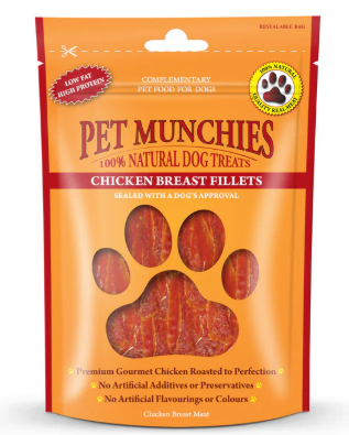 Pet Munchies Chicken Breast Fillets 100g