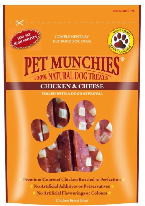 Pet Munchies Chicken & Cheese 100g