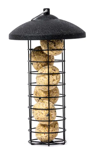 Black Metal Fat Ball Feeder