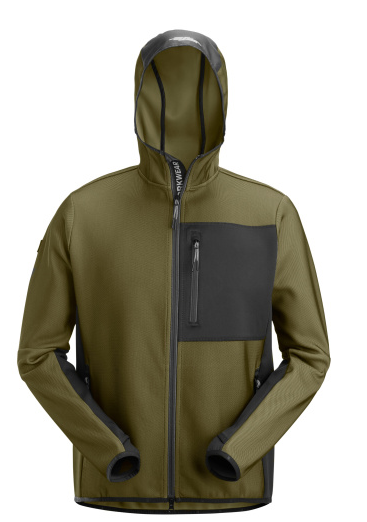 Snickers Full Zip Midlayer Hoodie - Kahkai/Black