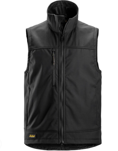 Snickers Softshell Stretch Vest – Black