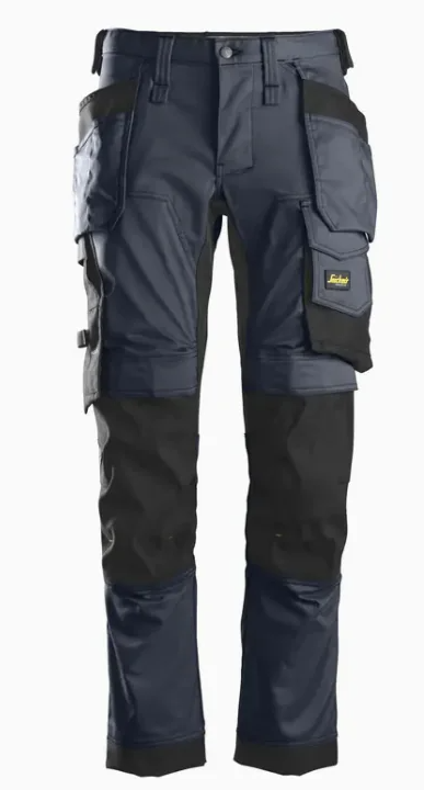 Snickers Stretch Trousers Holster Pockets - Navy/ Black
