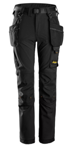 Snickers AllroundWork, Junior 4-way Stretch Trousers Black