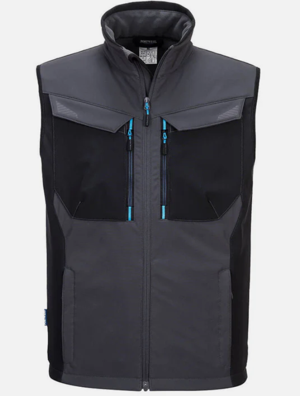 Portwest WX3 Softshell Bodywarmer Metal Grey