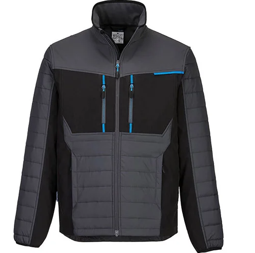 Portwest Hybrid Baffle Jacket Metal Grey
