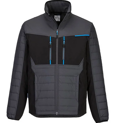 Portwest Hybrid Baffle Jacket Metal Grey