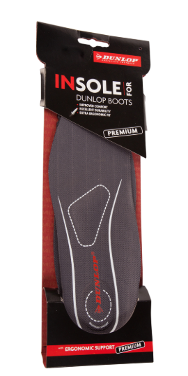 Dunlop Premium Wellie Insole Dark Grey