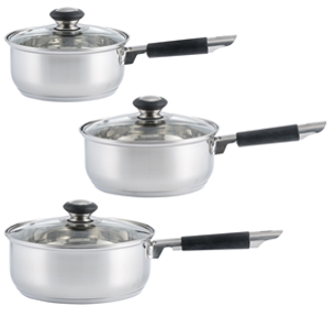Viners Everyday 3 Piece Saucepan Set