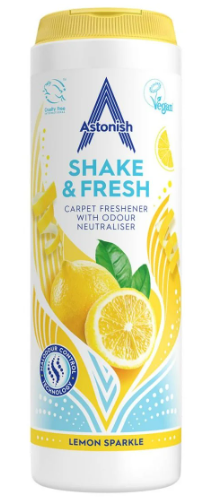 Astonish  Shake & Fresh Carpet Freshener Lemon Sparkle 350g