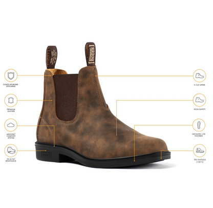 Mongrel Dealer Boots Cloudy Brown - Chisel Toe - Non-Safety