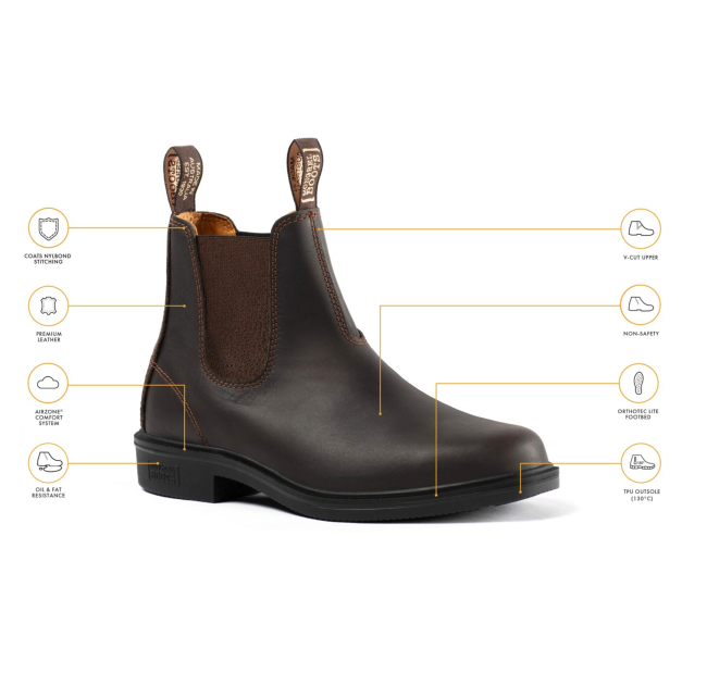 Mongrel Claret Brown Dealer Boot - Chisel Toe - Non-Safety