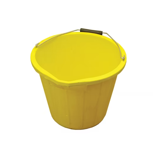 Faithfull Heavy-Duty Bucket 14 litre (3 gallon) - Yellow