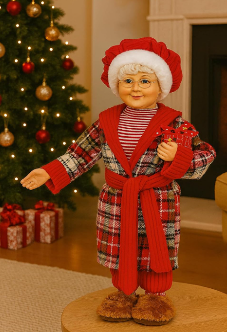 50cm Mrs Claus in Pyjamas