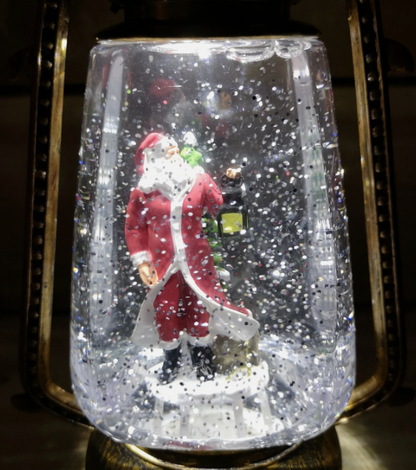 Red Santa Scene Water Spinner - 24cm