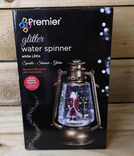 Red Santa Scene Water Spinner - 24cm