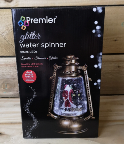 Red Santa Scene Water Spinner - 24cm