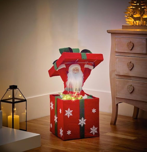 Premier 65cm Musical Santa in Giftbox
