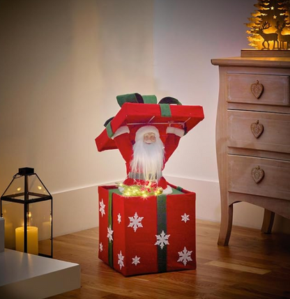 Premier 65cm Musical Santa in Giftbox