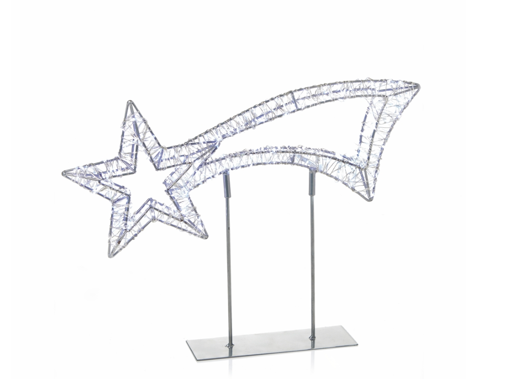 Premier Silver Table Top Shooting Star with 500 White LEDs (45cm)