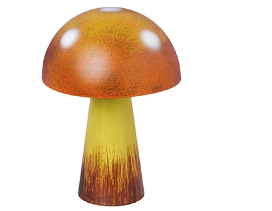 14cm Painted Metal Mushroom