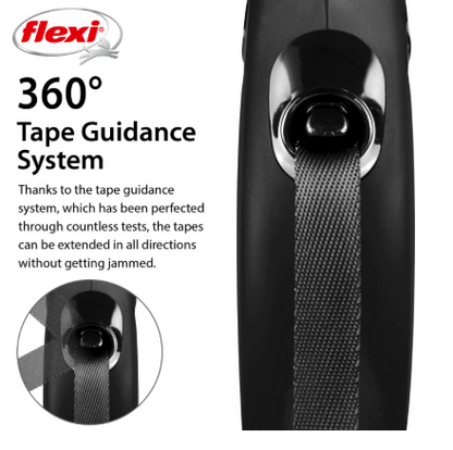 Flexi Classic Xs Black Cord Lead 3M