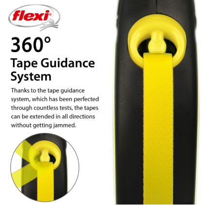 Flexi Neon Tape Large, Yellow 5m (up to 50kg)