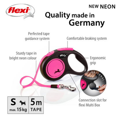 Flexi Neon Strap 5M Pink