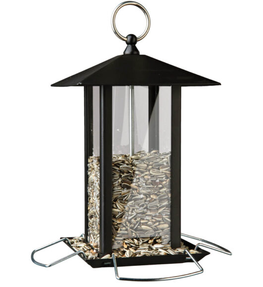 Trixie Seed Feeder Metal Black 1L