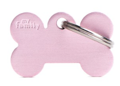 MY FAMILY Small Bone Aluminium ID Tag
