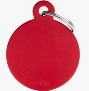 MY FAMILY Small Round Aluminium ID Tag